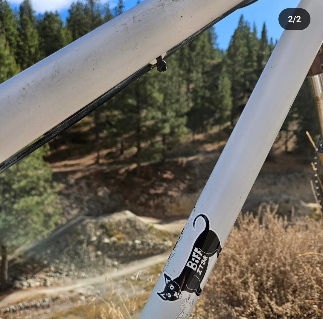 "Don't shave your cat" 2.5" x 4" BiFF IT INK sticker