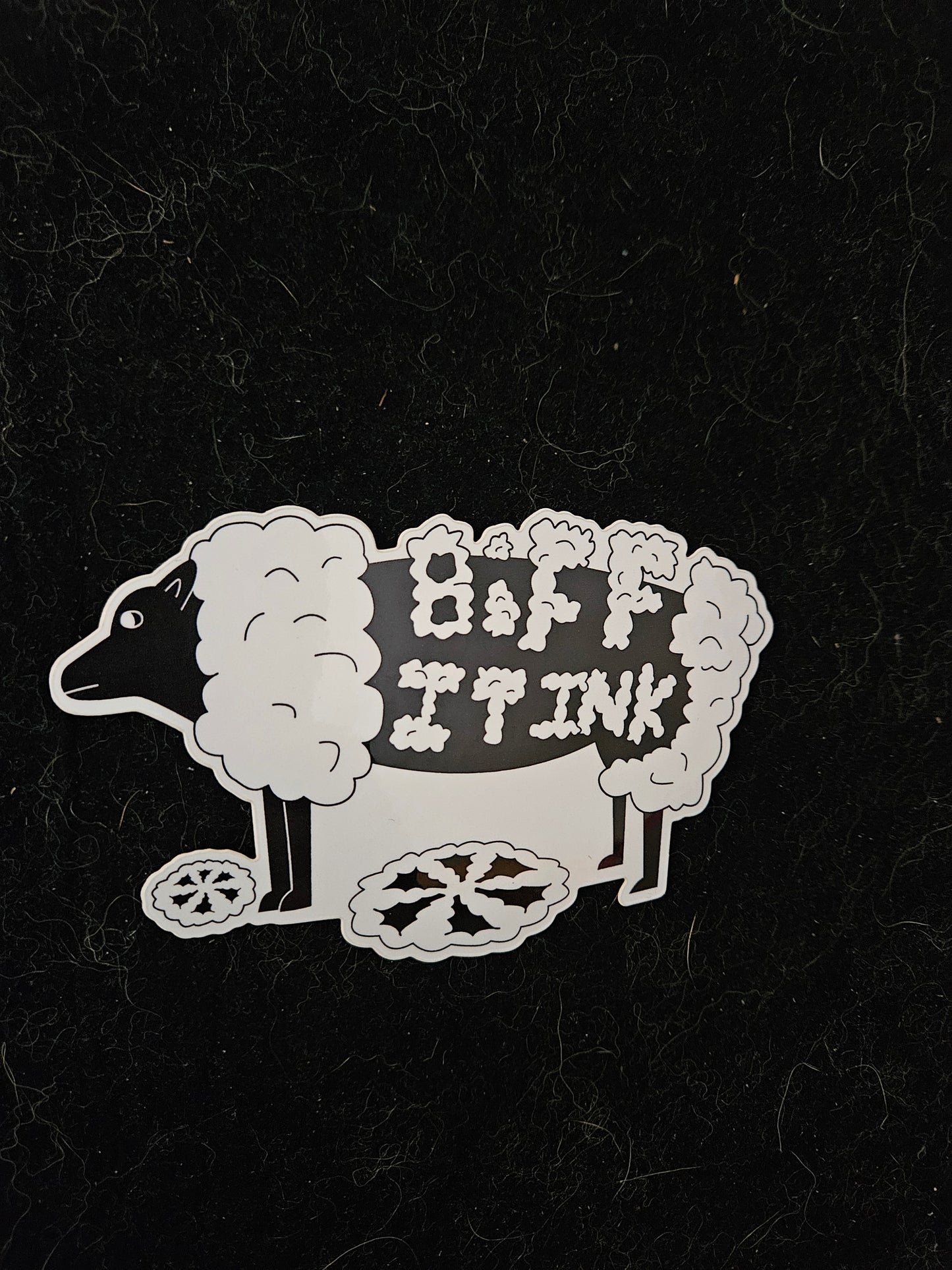 "Sheep Shearing" 2.5" x 4" BiFF IT INK sticker