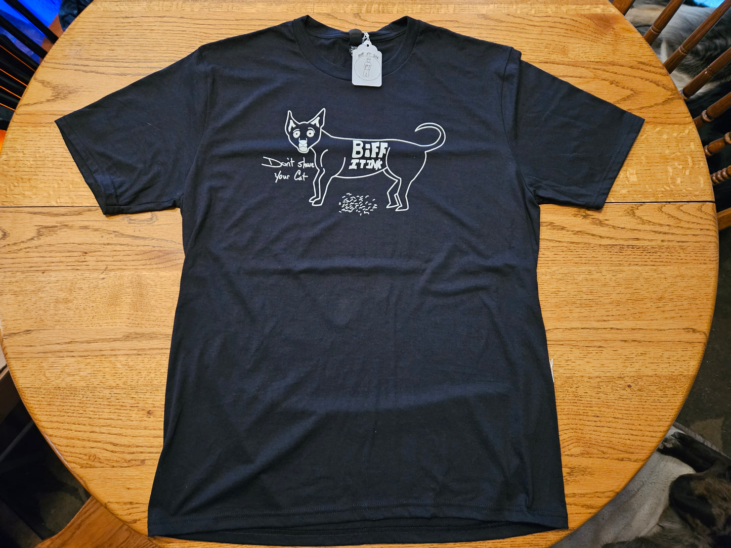 "Don't shave your Cat" Short Sleeve Shirt